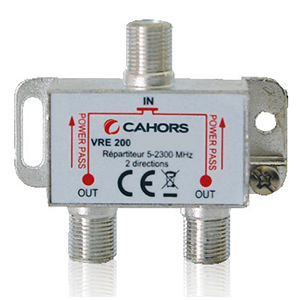 Rpartiteur Cahors VRE 200  2 directions - 1 entre/2 sorties - 5/2300 MHz