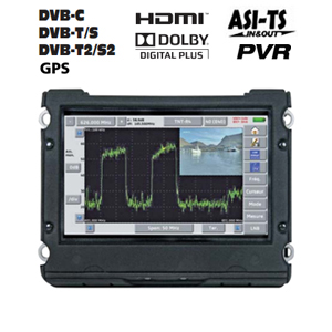 Mesureur de Champ tactile HD Satellite DVB-S/S2 terrestre DVB-T/T2 et cble (DVB-C) - TS-ASI - PVR - GPS - Cahors STM 76 - WiFi (en Option)