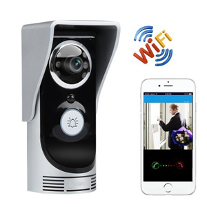 Sonnette interphone vido Wi-Fi - Vision nocturne jusqu 5m - Etanche - Application iOS + Android - Dverrouillage  distance - Dtection de mouvement - Enregistrement vido - Micro