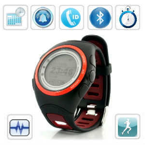 Montre bracelet Moniteur de frquence cardiaque - montre de sport - Bluetooth - Alerte avec vibration pour les appels entrants