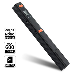 Scanner de poche sans fil - rsolution jusqu 600 DPI avec Slot carte MicroSD