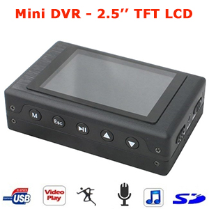 Mini enregistreur DVR portable - cran TFT LCD 2.5