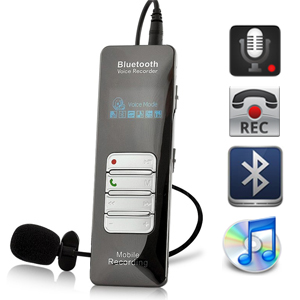 Kit Bluetooth et enregistreur dappel pour tlphones portables - 8Go