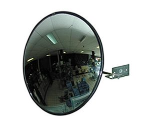 Miroir convexe pour signalisation de surveillance de sécurité