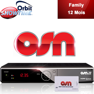 Abonnement Arabe Orbit Showtime FAMILY - 38 chanes - 12 mois + Dcodeur HD Box officiel