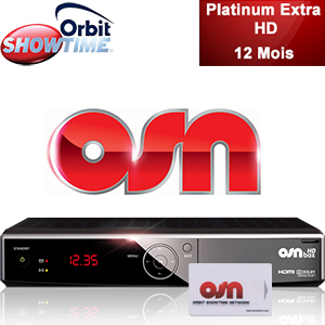 Abonnement Arabe Orbit Showtime Platinum Extra HD - 95 chanes - 12 mois + Dcodeur HD Box officiel