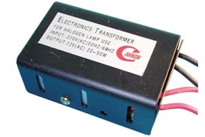 Transformateur lectrique  220Vca/12Vca 50W pour clairage lectrique