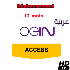 Rabonnement beIN Arabia - Access package - 12 mois via ESHAILSAT 25.5 E / Nilesat 7 W