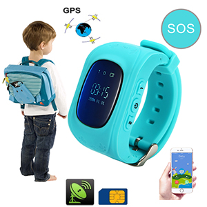 Montre Tlphone pour enfant - Traceur GPS - SOS - GSM - 1 Lecteur de carte SIM - Micro intgr - 400 mAh - Couleurs en option