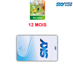 Abonnement Sky Italia HD 1 Bouquet (Sky TV + Calcio) 12 mois via Hotbird 13E