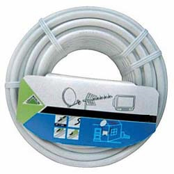 Câble coaxial 17 VATCA intérieur Classe B - PVC - blanc - 10m