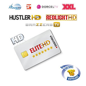 Abonnement Redlight Elite Stars HD - 8 chaînes - 12 mois Viaccess via Hotbird 13°E