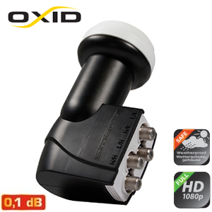 LNB Quattro 0.1 dB - 40 mm - Smart OXID