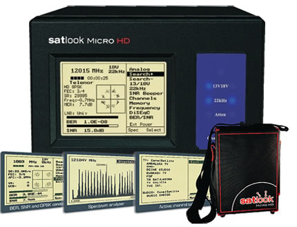 Mesureur de champ Satellite Haute Definition Emitor Satlook Micro HD