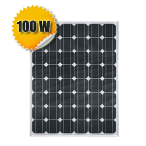 Panneau solaire monocristallin haut rendement 100 Watts 12 Volts