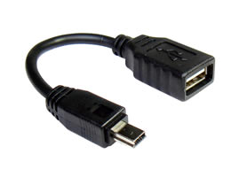 Câble a deux bornes USB - 13 cm 
