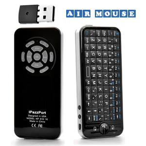Mini-clavier sans fil avec souris intégrée gyroscopique - Télécommande - iPazzPort Fly Air - 2.4G - jusqu’à 8 métres