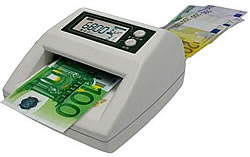 Détecteur de faux billets - 6 devises - avec détection MG-MT-UV-IR