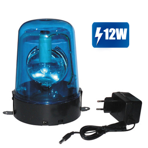 Gyrophare électrique bleu fixe 220V - 12W