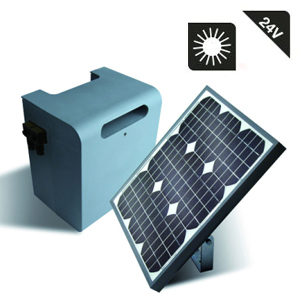 Kit solaire photovoltaique pour alimentation 24V avec caisson batterie