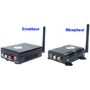 Emetteur + Rcepteur A/V 5.8 GHz - 16 canaux - 1W - Portre 1 Km