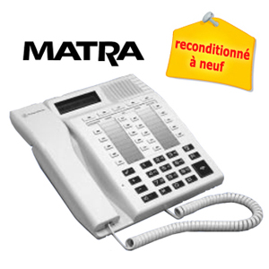 Poste téléphonique numérique MATRA  M420EML   - Reconditionné à neuf  - Blanche ou Grise Anthacite