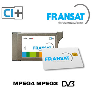 Pack Module PCMCIA DVB-CI+ Fransat + Carte Viaccess Fransat