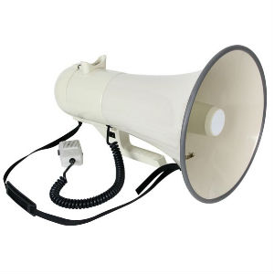 Megaphone 45w micro sirene avec microphone anti-Larsen