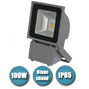 Projecteur éclairage à Led 6300Lumens - 100W blanc chaud 220v - étanche IP65 aluminium