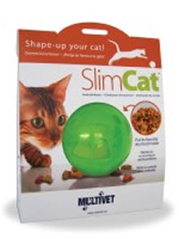 Jouet Interactif - Balle à croquettes pour chat - SLIMCAT Bleu
