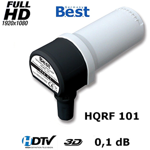 LNB Single 0.1 dB - 40 mm - Best Germany HQRF 101 - Lens straight Feed