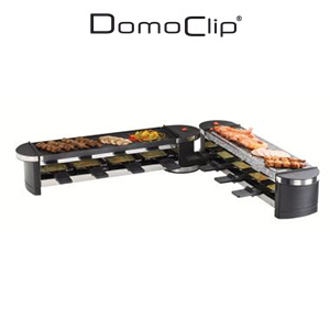 Appareil  Raclette et Gril modulable - 1200W - DomoClip DOC160