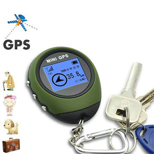 Mini Récepteur GPS - Localisateur avec affichage LCD et porte-clefs
