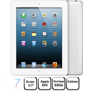 Apple iPad Retina blanc 9,7