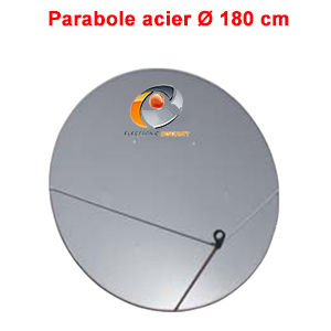 Parabole Offset en Acier galvanisé 180 cm (195 x 180 cm) Gris clair
