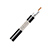 Cble coaxial pour extrieur 17 PATCA - Classe B -  PVC noir -   6.8 mm -  (vendu au mtre)